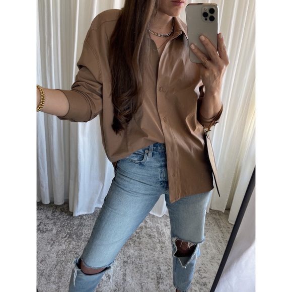 GISELE SHIRT — In Mocha - Picture 5 of 10